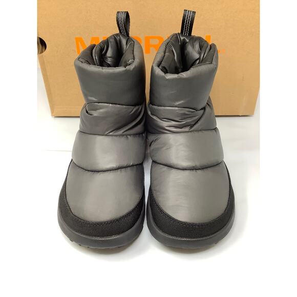 Merrell Women's Sz 6 Black Hut Moc 2 Quilted Winter Boots Snow Insulated BR2-5 - Picture 2 of 9